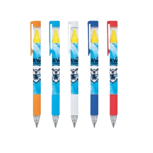STYLO À BILLE + SURLIGNEUR